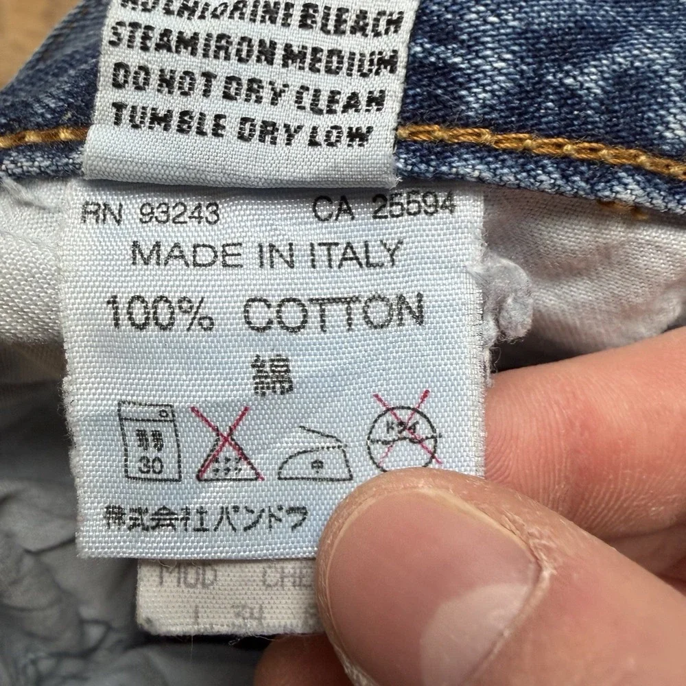 Vintage Diesel Cheyenne Jeans Men 32x34 Blue Straight Leg Made Italy Y2K (Tag34)